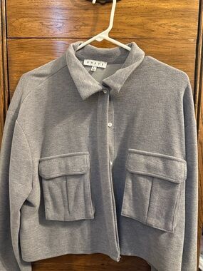 HYFVE Gray Cropped Pocket Jacket